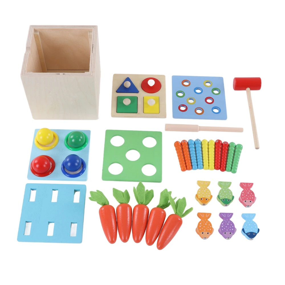 Wooden Percussion Box Toy Educational Multifunctional Fine Workmanship Children Percussion Toy