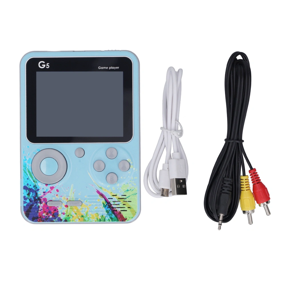 3.0inch Handheld Game Console Retro LCD Color Display HD Output Multiple Games Video Game Machine with AV Cable Blue