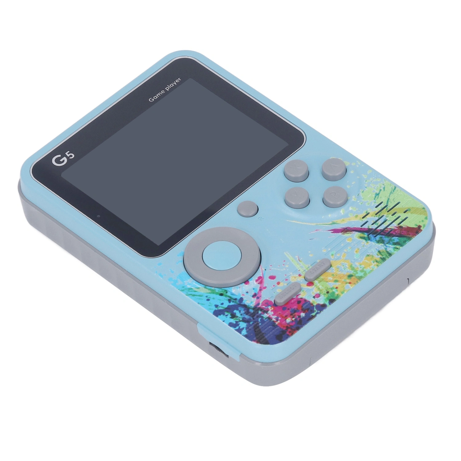 3.0inch Handheld Game Console Retro LCD Color Display HD Output Multiple Games Video Game Machine with AV Cable Blue