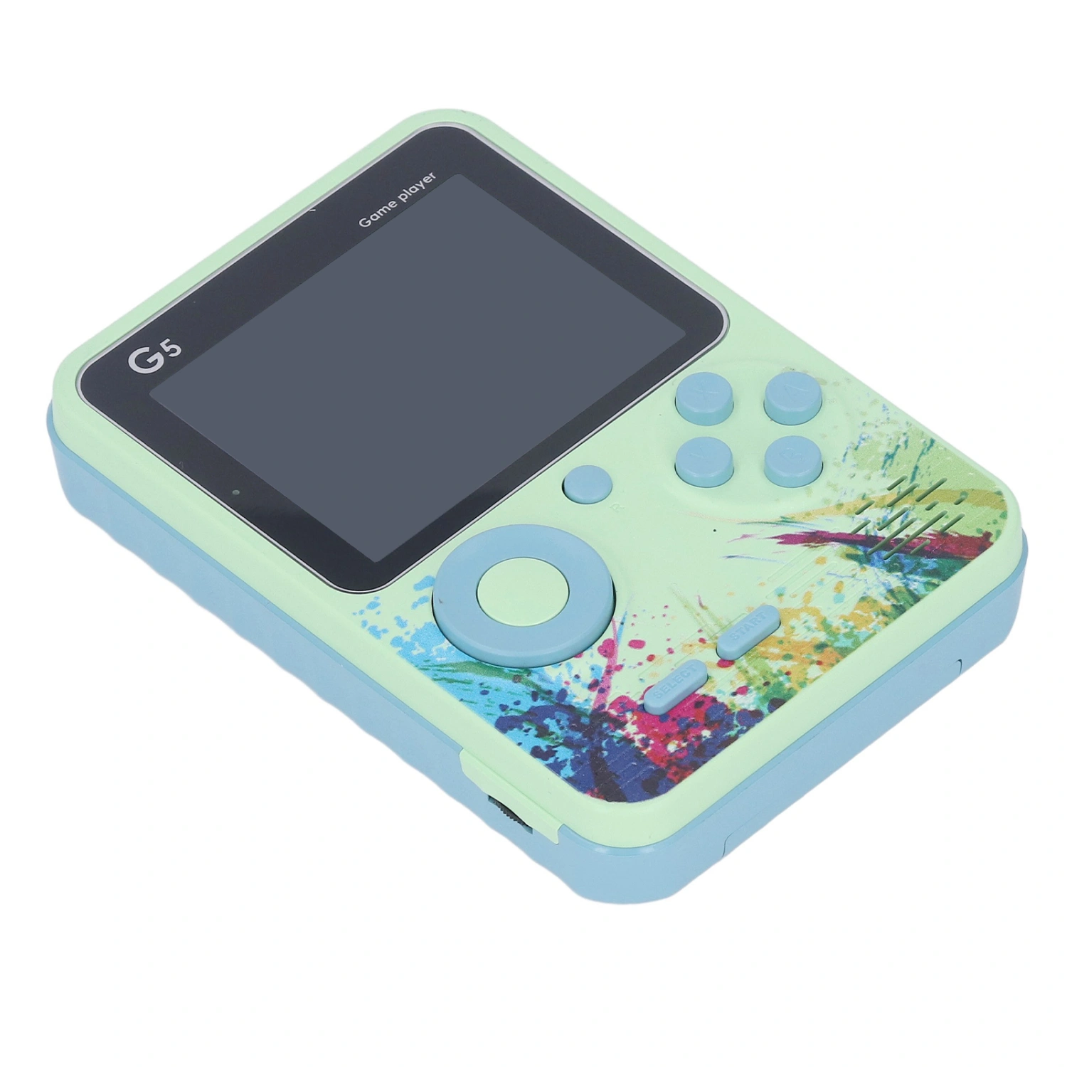 3.0inch Handheld Game Console Retro LCD Color Display HD Output Multiple Games Video Game Machine with AV Cable Green