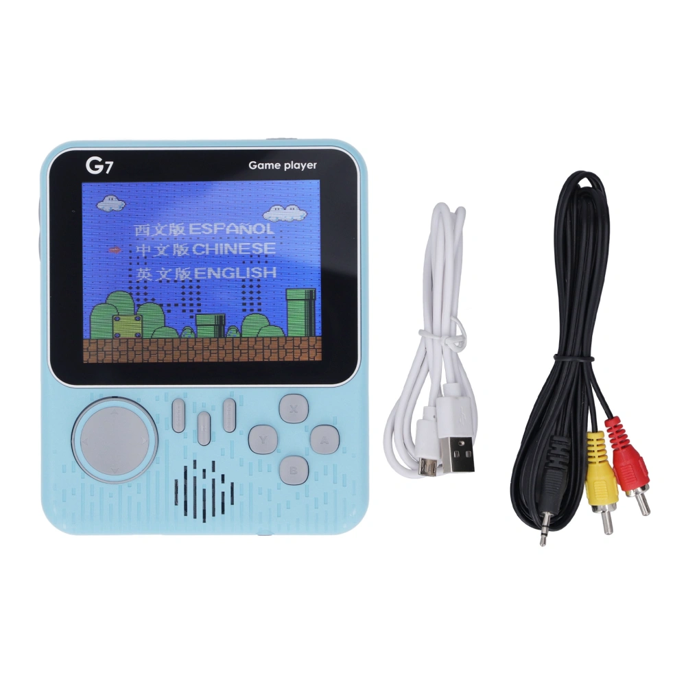 G7 Handheld Game Console Single Player Lightweight Gaming Device with 3.5in Screen Blue