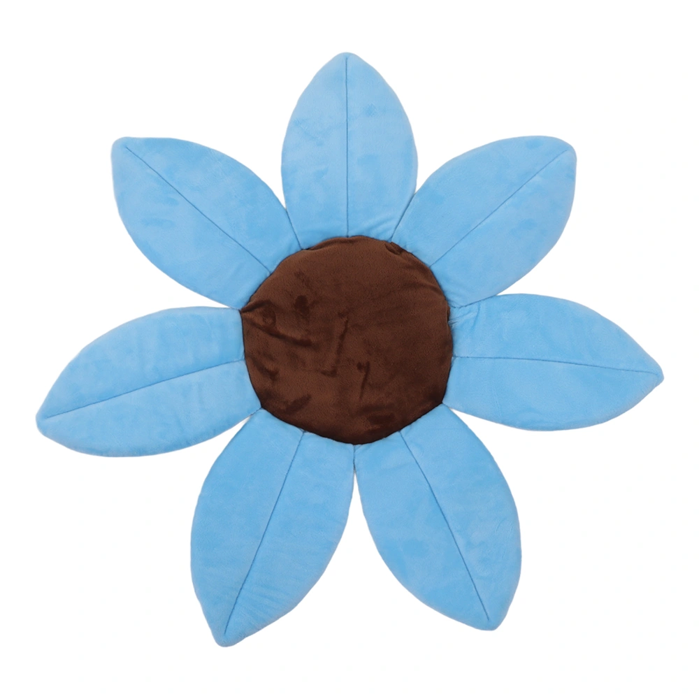 Sunflower Baby Bath Head Support Soft Skin Friendly Short Plush Sponge Flower Bath Pad for Shower Room