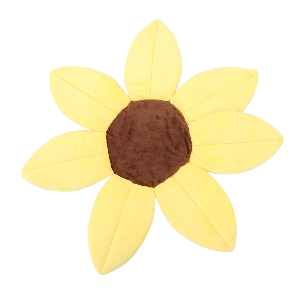 Sunflower Baby Bath Head Support Soft Skin Friendly Short Plush Sponge Flower Bath Pad for Shower Room