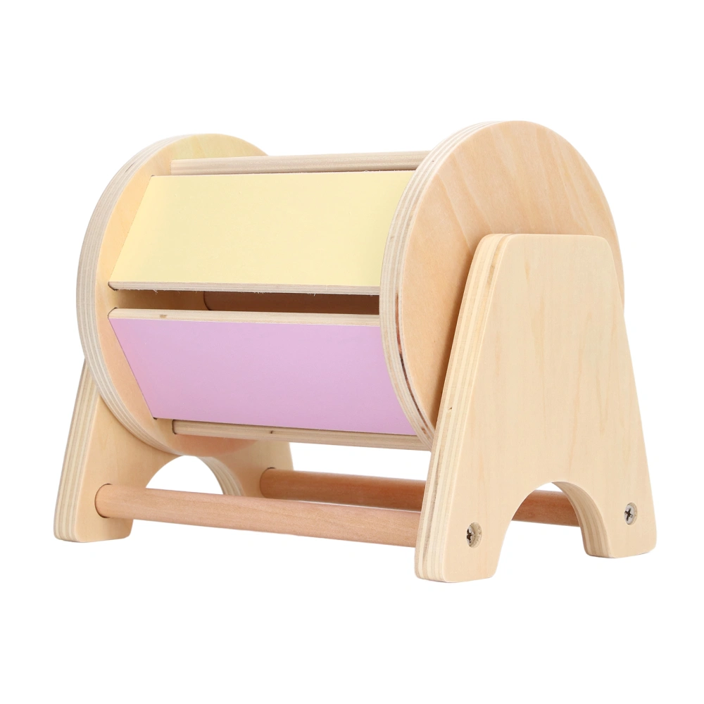 Children Educational Toy Multifunctional Composite Wood Parent Child Pitching Simulation Model Toy Textile Drum