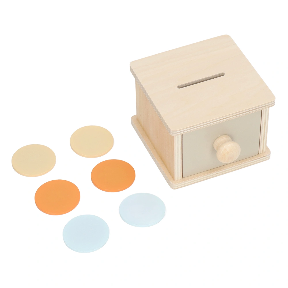 Children Educational Toy Multifunctional Composite Wood Parent Child Pitching Simulation Model Toy Coin Box