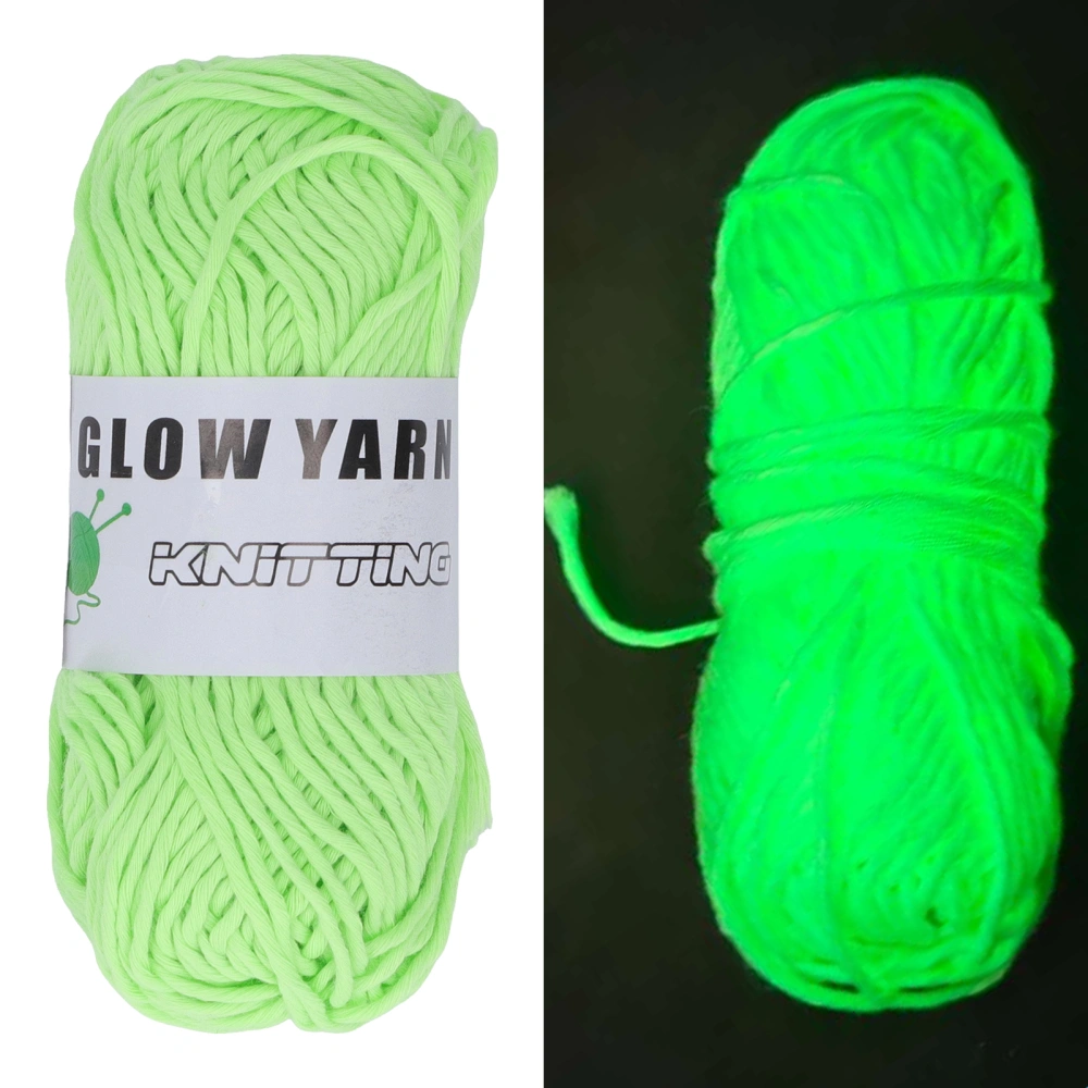 164ft Luminous Chunky Yarn DIY Polyester Weave Glow Luminous Knitted Yarn for Carpet Sweater Hat Color 2