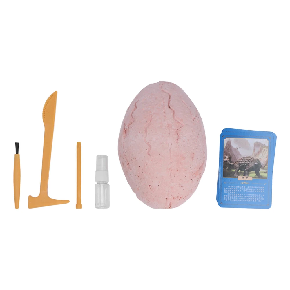 Dinosaur Egg Dig Kit Children Egg Excavation Toy Environmental Friendly Luminous Dinosaur Models with Information Cards