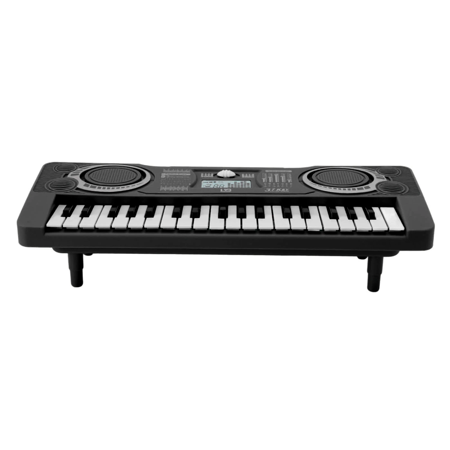 Kid Keyboard Piano Toy 37 Keys Improve Hand Eye Coordination Music Educational Instrument Black