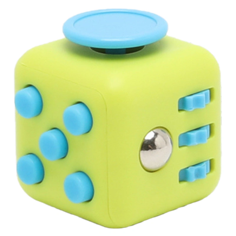 Stress Anxiety Pressure Relief Toy Adult Portable Funny Decompression Dice for Home Office Blue and Green