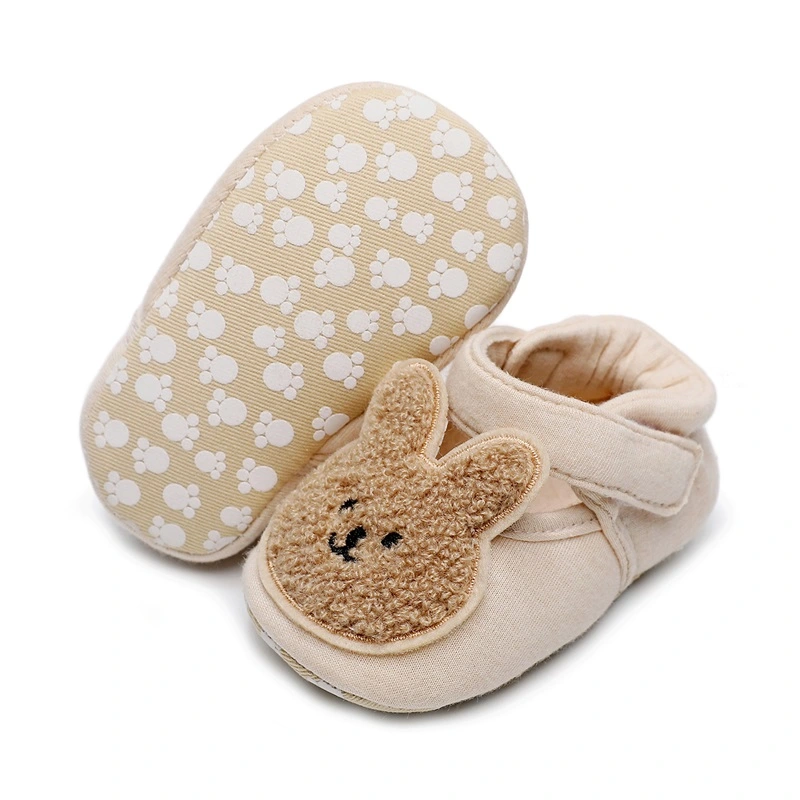 Cartoon Baby Walking Shoes Cute Prevent Slip Bottom Baby Prewalker for Spring Autumn Soft Bottom Rabbit Inner Length 11cm/4.3in (0‑6)