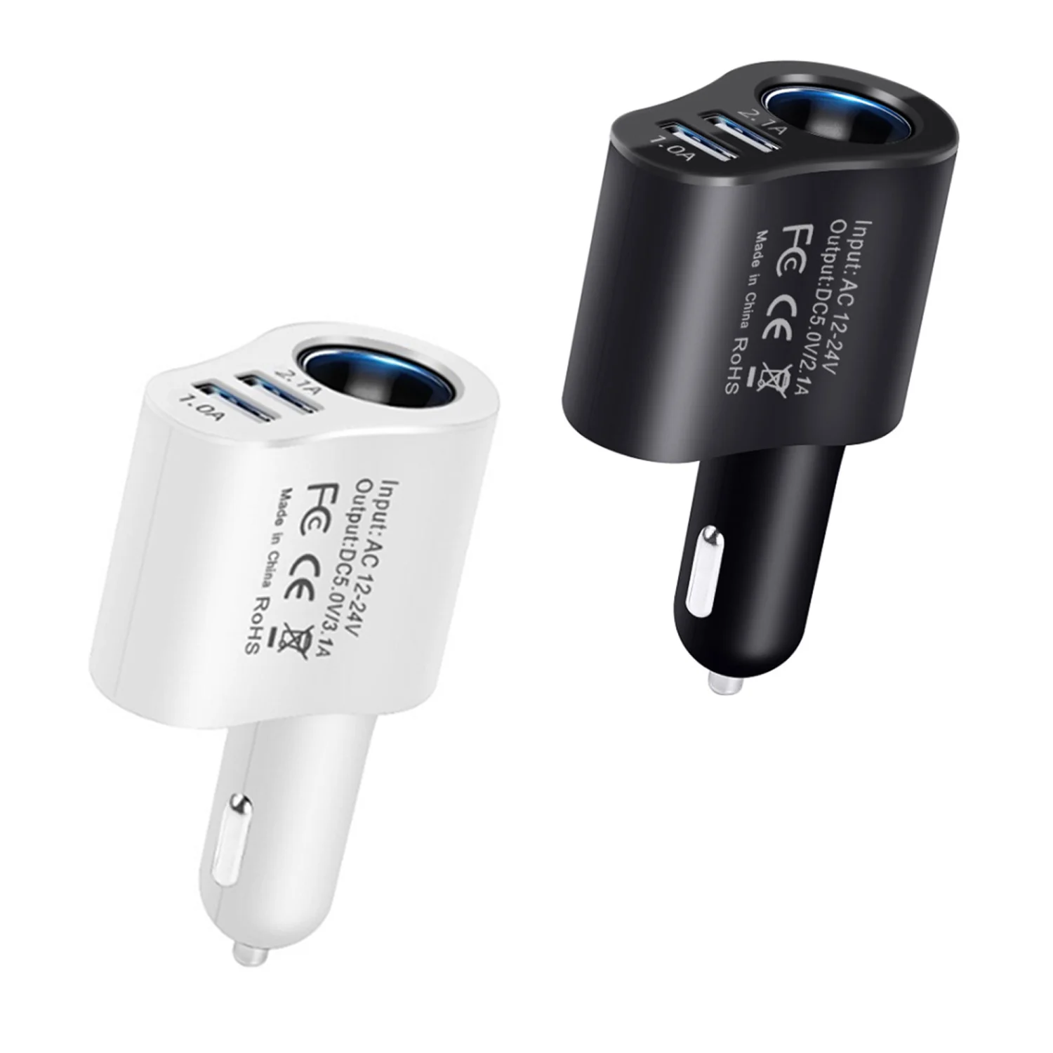 Dual USB Car Charger 3.1A Universal Car Cigarette Lighter Adapter