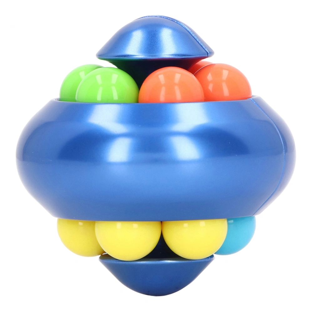 Rotating Ball Puzzle Toy Adult Teenager Portable Funny Stress Relief Bead Rotation Toy for Home Office Sapphire Blue