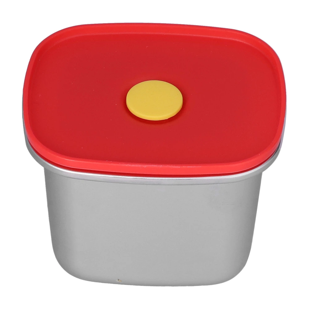 Lunch Box Red Excellent Sealing Easily Clean Environmental Protection Food Storage Containers for Students550ml