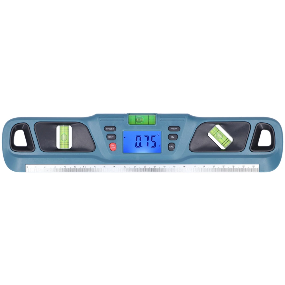 High Accuracy Magnetic Spirit Level Levelling Instrument Mini Digital Protractor for Home Decoration Garden WorkCyan