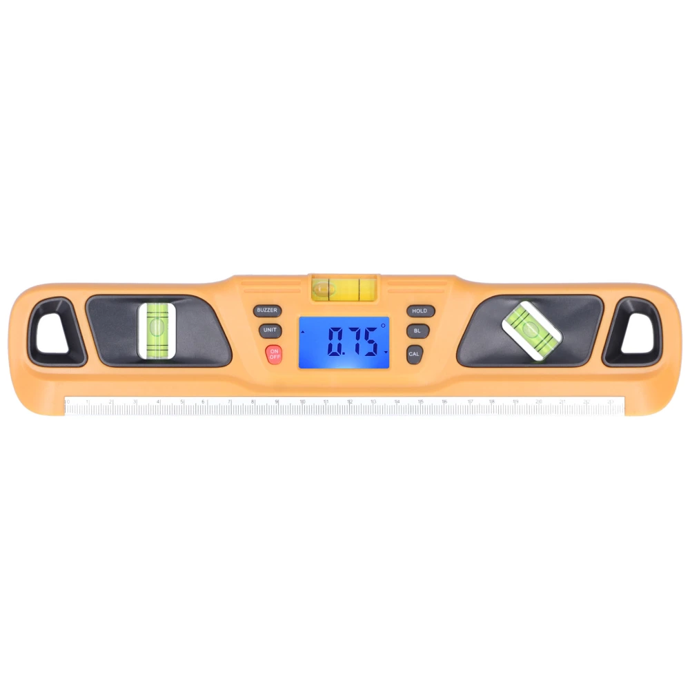 High Accuracy Magnetic Spirit Level Levelling Instrument Mini Digital Protractor for Home Decoration Garden WorkOrange