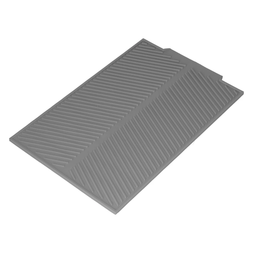 Drainable Heat Insulation Pad Silicone Table Placemat Pot Bowl Dish Mat Kitchen GadgetsGray