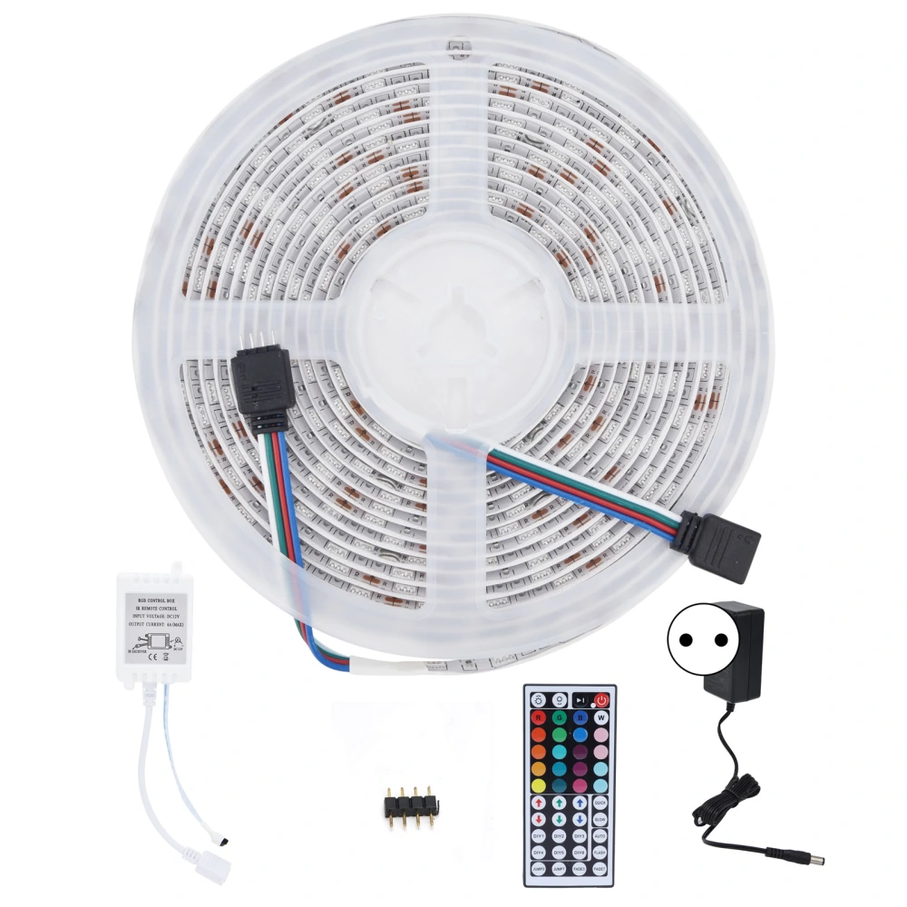 16.4ft LED Strip Light Remote Control 44‑Key Adjustable 5050 300LEDs RGBW Waterproof Rope LightEU Plug 100‑240V