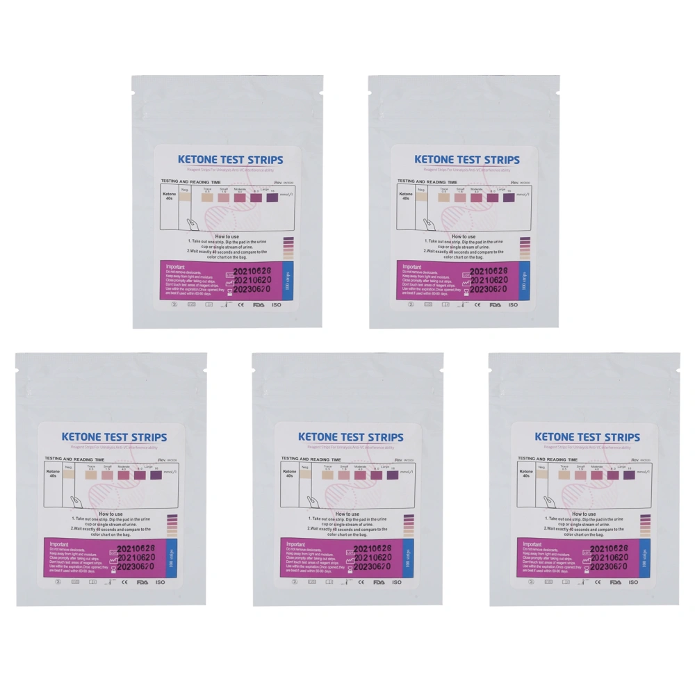 5 Packs Pool Test Strips Fast Detection Easily Read Clear Results Reliable Uric Acid Test Paper for Swimming Pools Spas