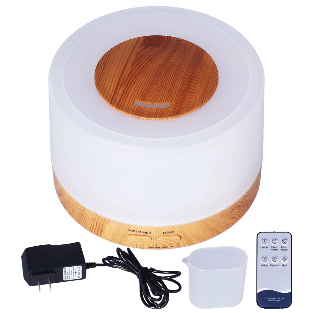 500ml Aroma Diffuser Remote Control ABS Colorful Spray Fragrance Humidifier for Home 100‑240VUS Plug