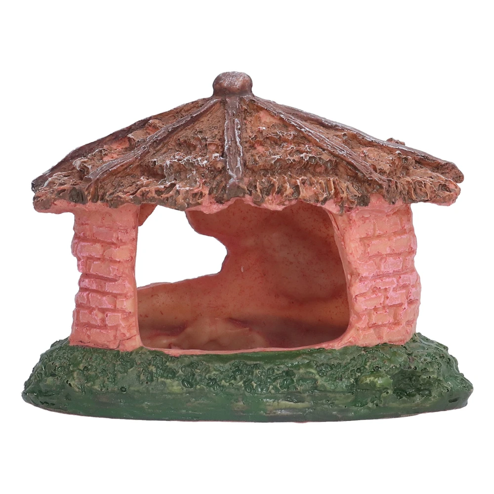 Aquarium Shelter Decorations Simulation Resin Reptile Shelter for Fish Tank Aquarium