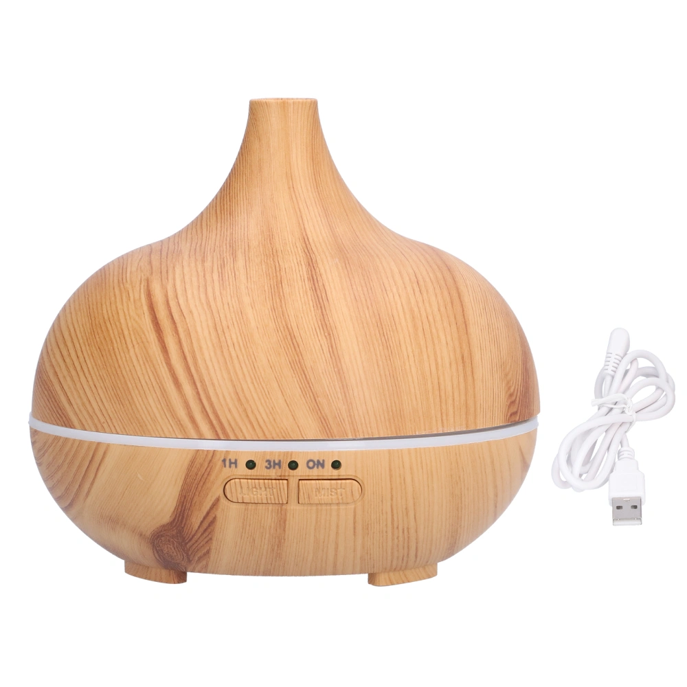 150ml Wood Grain Aromatherapy Diffuser USB Essential Oil Diffuser Cool Mist Night Light Humidifier for Bedroom Office