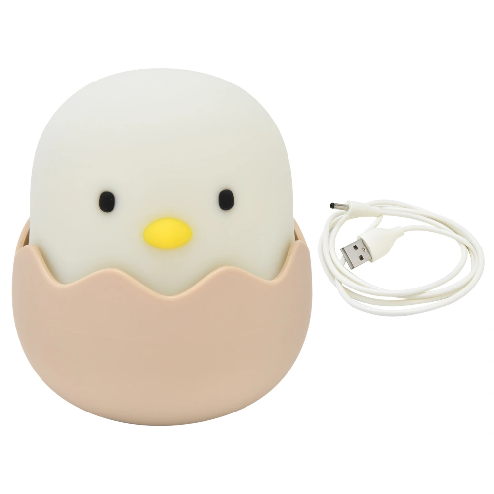 Night Light Eggshell Chicken 3 Dimensional Cute Silicone Household Bedside Lamp for Children