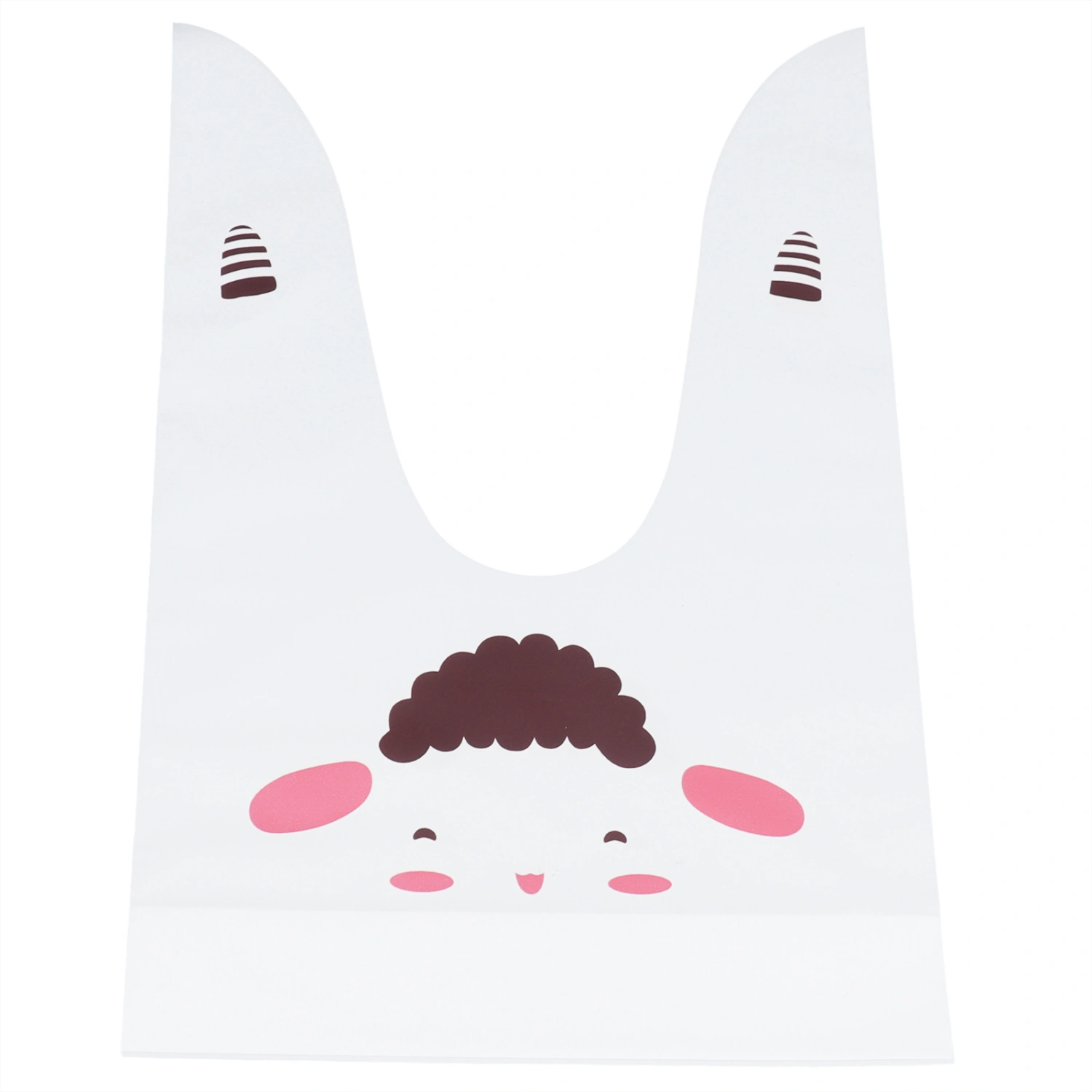 Treat Bags 50Pcs EVA Long Ear Snack Bag 9.1x5.3 Inches Gift Bags for DIY Baking PackagingLamb