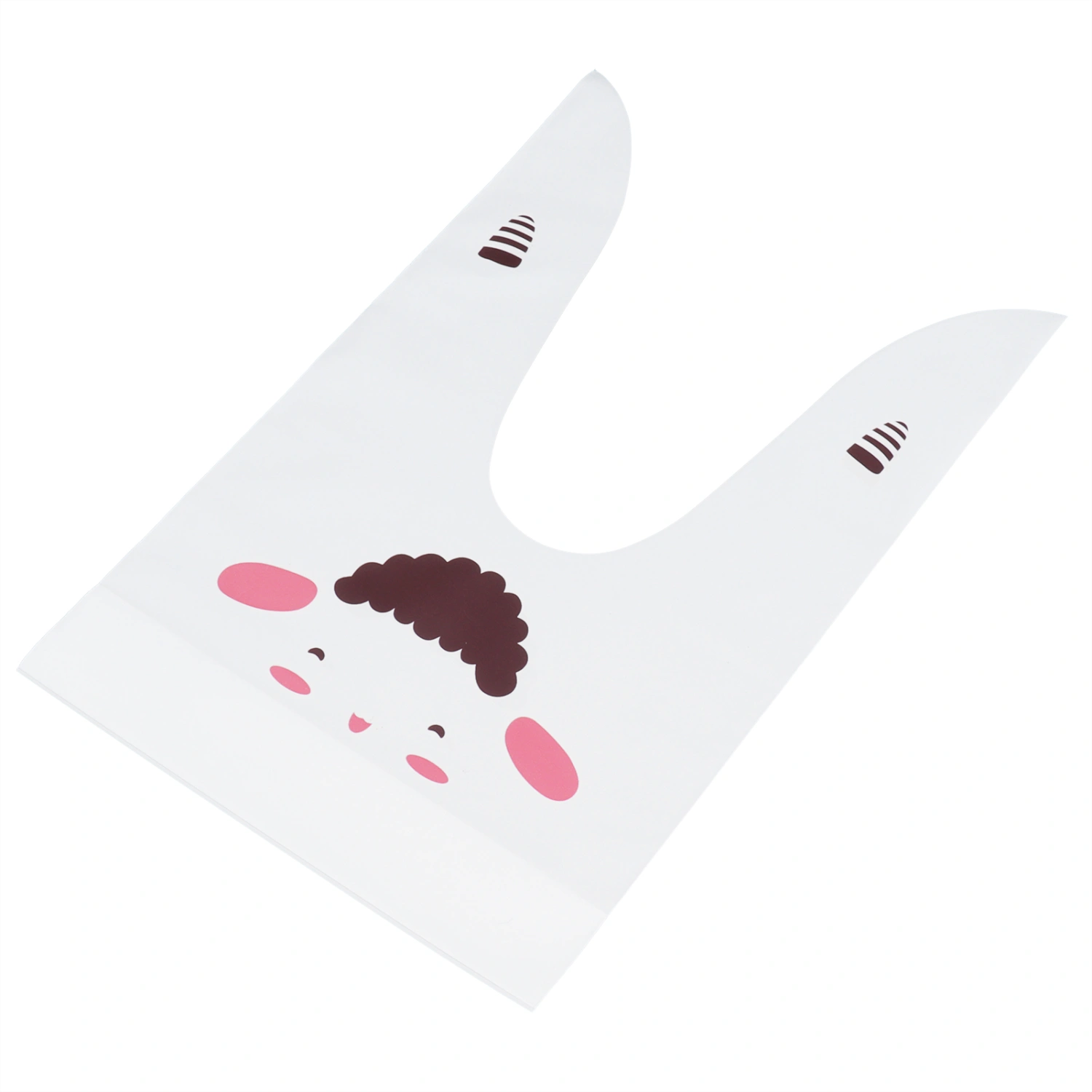 Treat Bags 50Pcs EVA Long Ear Snack Bag 9.1x5.3 Inches Gift Bags for DIY Baking PackagingLamb