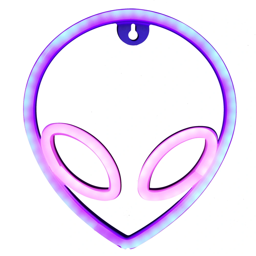 USB Powered Alien Neon Sign LED Decorative Neon Light Lamp for Living Room Bedroom Wedding