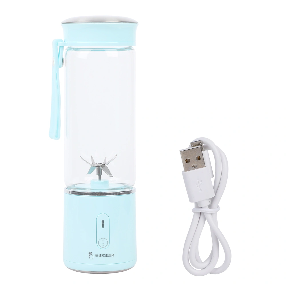 400ml Mini Handheld Juicer Cup Portable Milk Shake Fruit Blender Mixer USB Charging for Home Travel