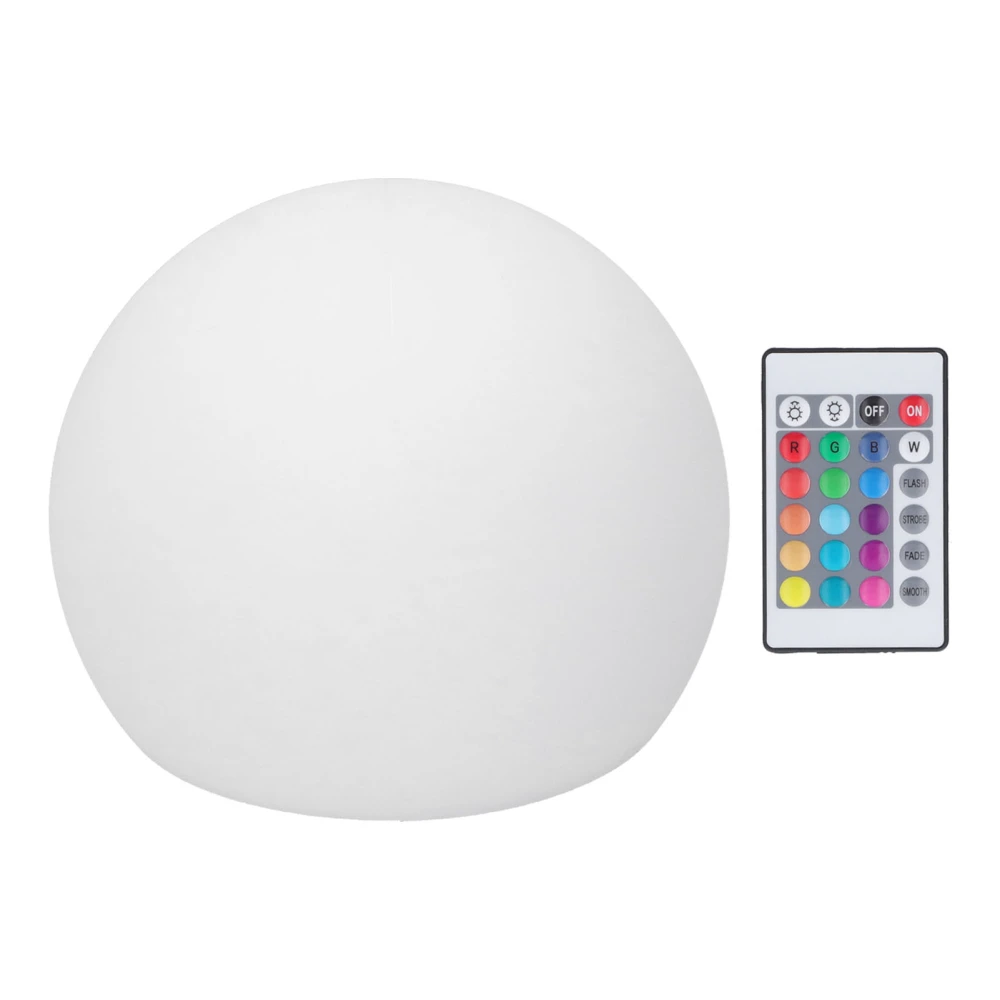 LED Ball Light RGBW Globe Lamp Night Light with 16 Color Dimmable 4 Modes 24 Key Remote Control 12x12cm