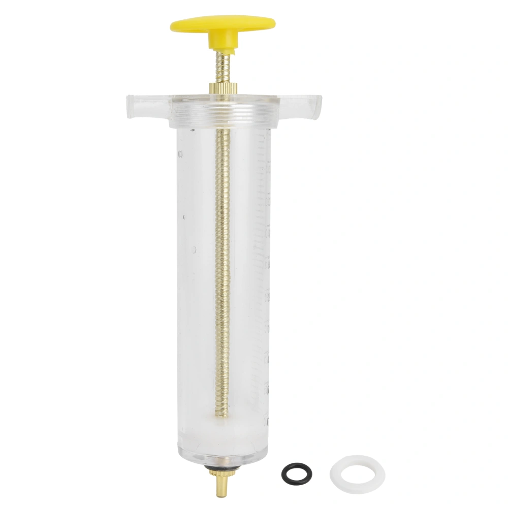 Veterinary Injection Syringe Livestock Farm Manual Injector for Pig Cattle Sheep Dog Cat100ml 19.2cm / 7.6in