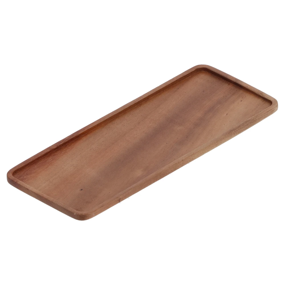 Tea Set Tray Walnut Hand Polished Clear Texture High Hardness Service Tray for Hotel Home