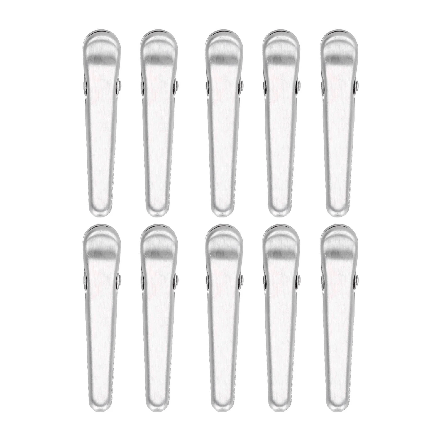 10PCS Stainless Steel Sealing Clip Coffee Bag Sealing Clip Food Bag Sealing Clip Multifunctional Kitchen Tool8cm