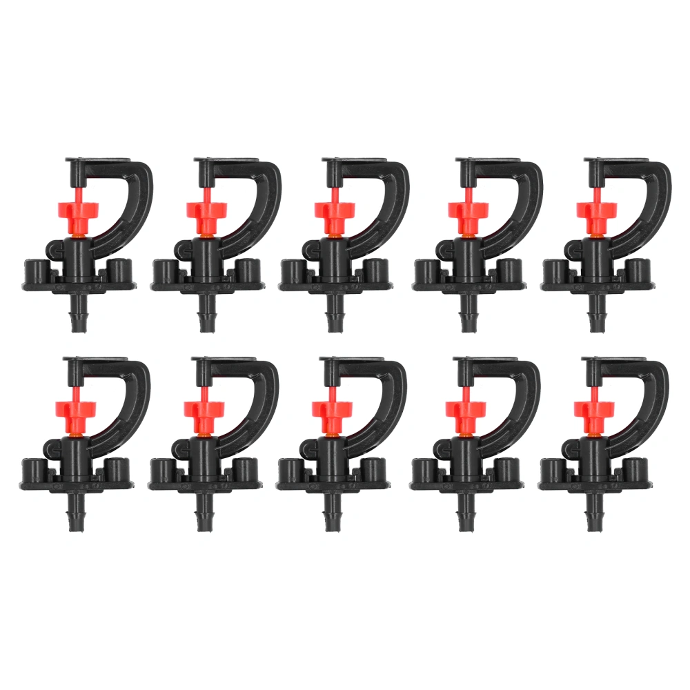 10 Set Refraction Spray Nozzle G Type Micro Rotating Nozzle Watering Sprinkler for Greenhouse