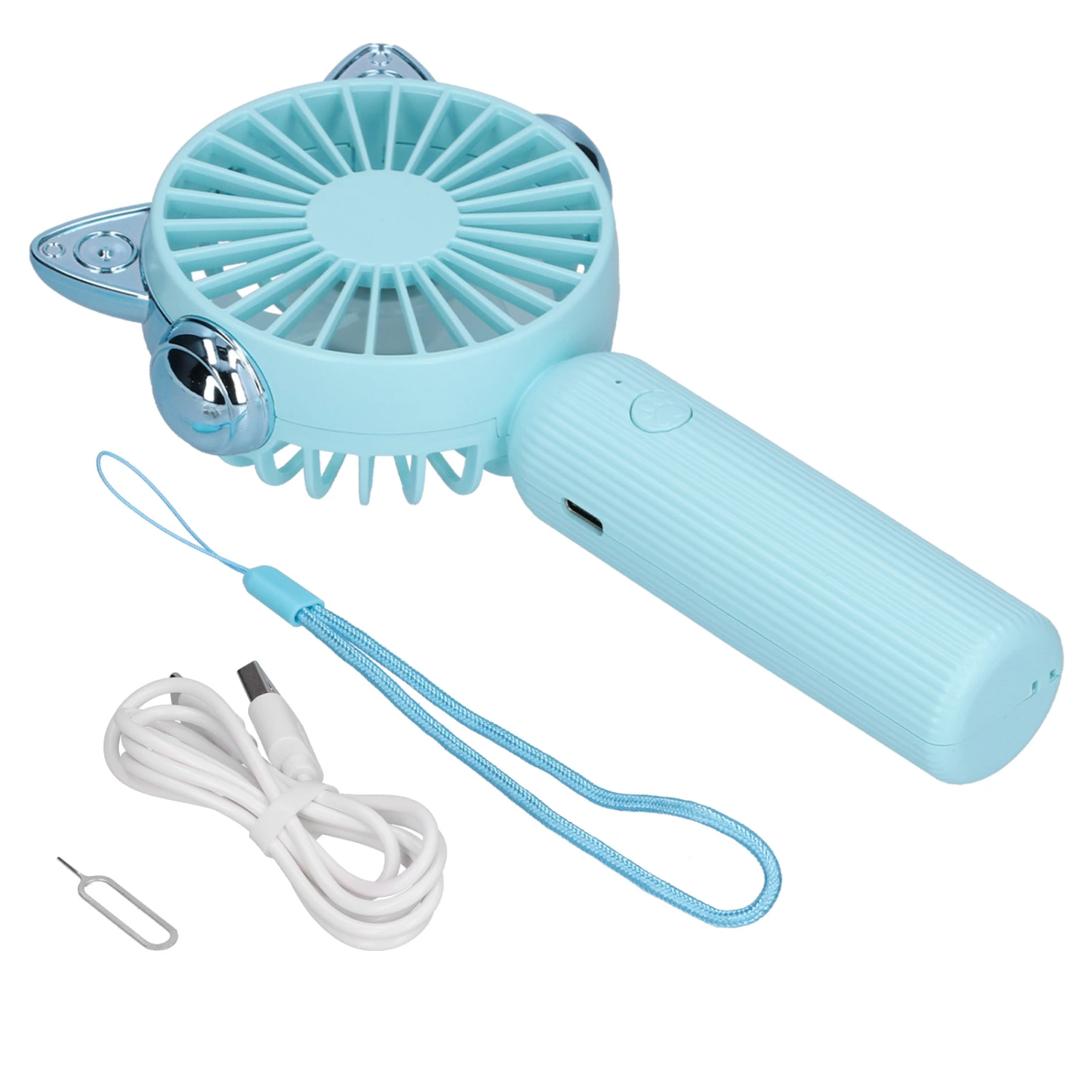 Portable Fan USB Charging Mini Handheld Fan for Office Classroom Dormitory Library