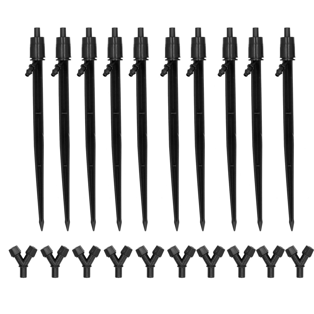 10Pcs Adjustable Irrigation Dripper YShaped Garden Misting Drip Emitters for Lawn Garden