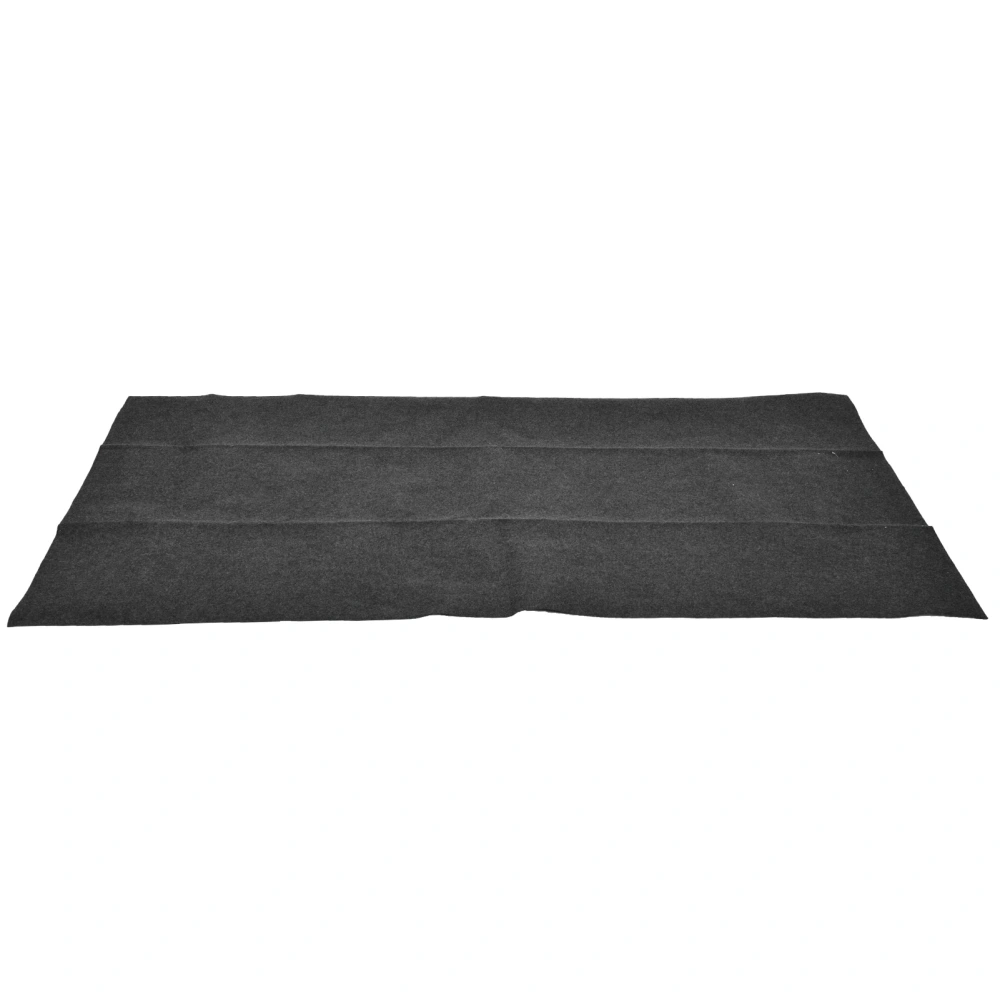 BBQ Floor Mat Outdoor Flame Retardant Barbecue Mat BBQ Oil Pad for Camping Hiking71.7x35.8in Right Angle