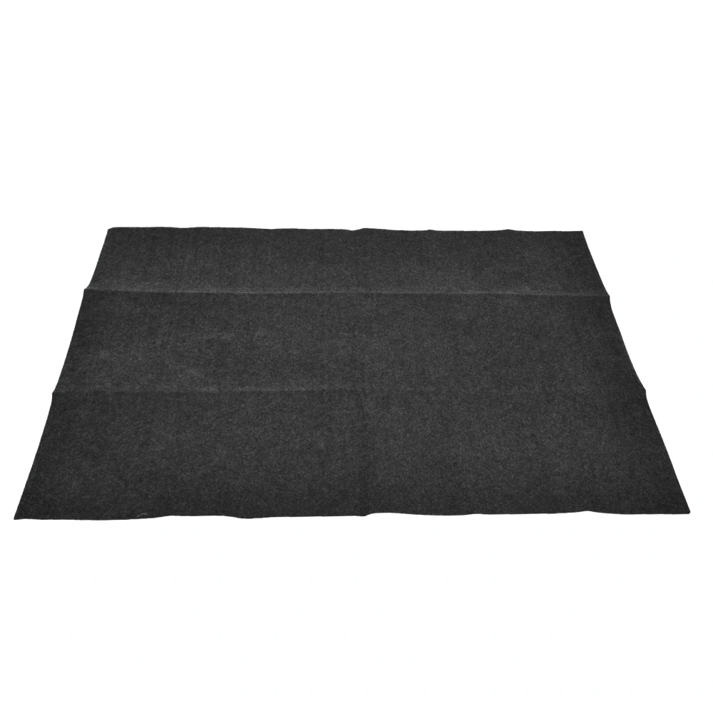 BBQ Floor Mat Outdoor Flame Retardant Barbecue Mat BBQ Oil Pad for Camping Hiking50.0x35.8in Right Angle