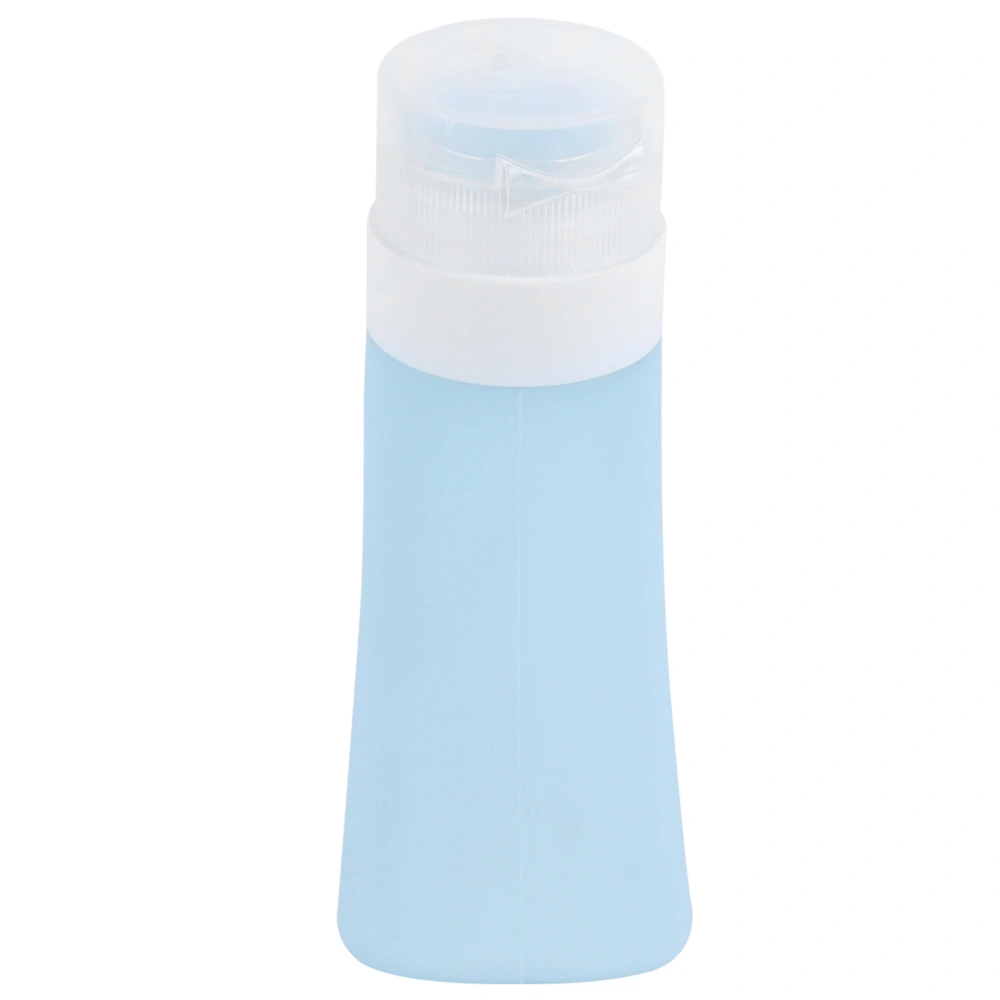 Portable Travel Bottle Leakproof Silicone Storage Bottle Refillable Toiletries Containers for Shampoo Shower Gel Facial CleanserBlue