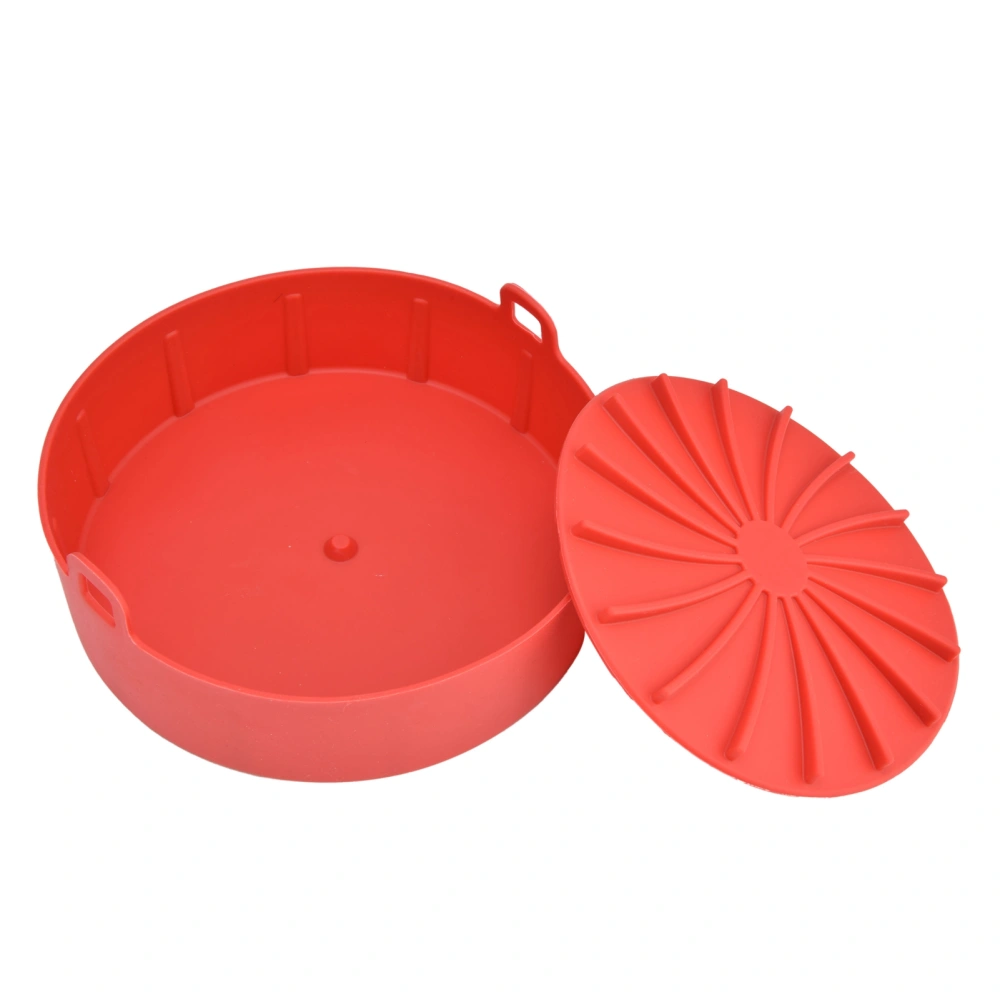 Fryer Silicone Pot Basket Liner Replacement for More Than 7.5in Fryer Accessories Red