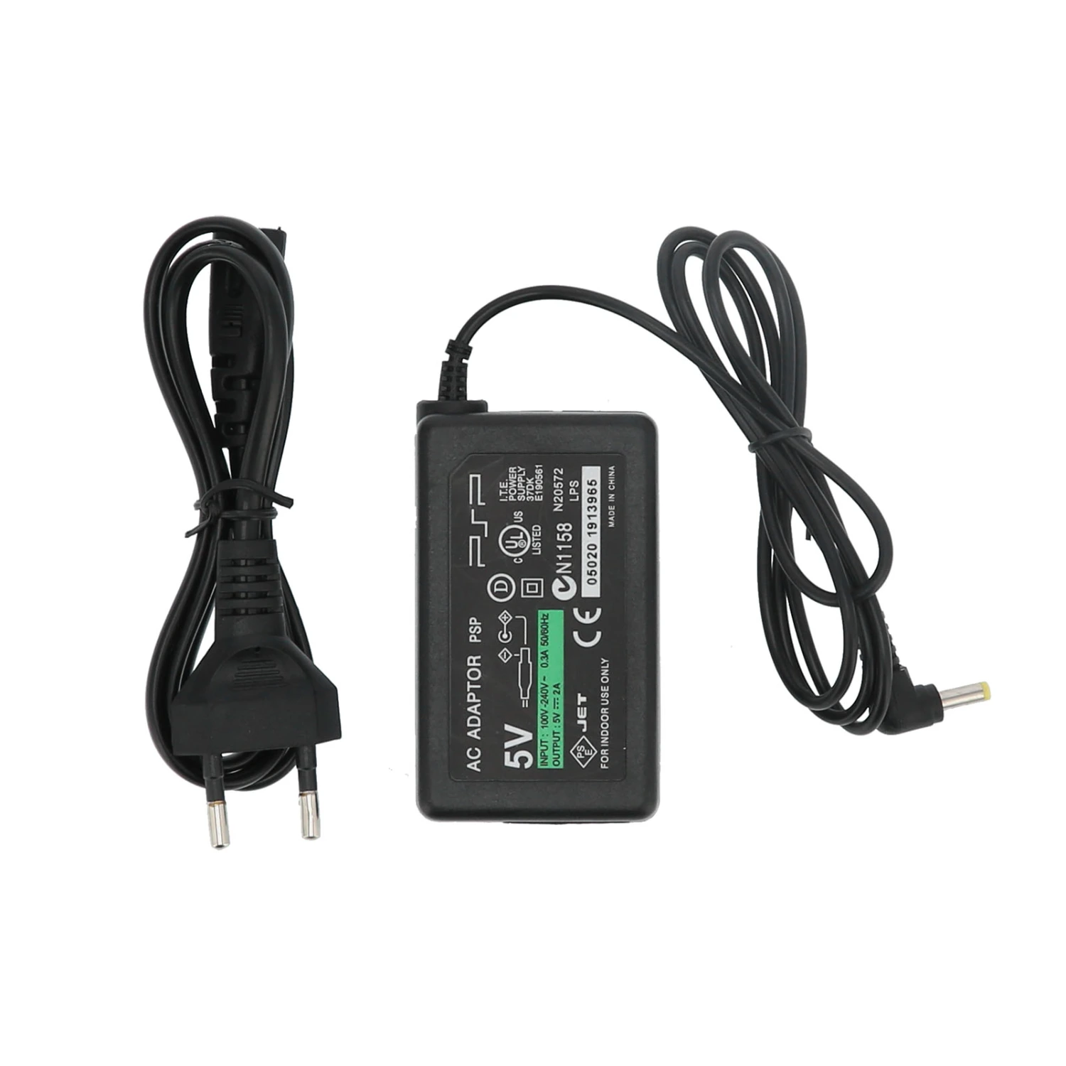 Portable AC Adapter Power Charger Compatible for PSP1000/2000/3000 Console EU 100‑240V