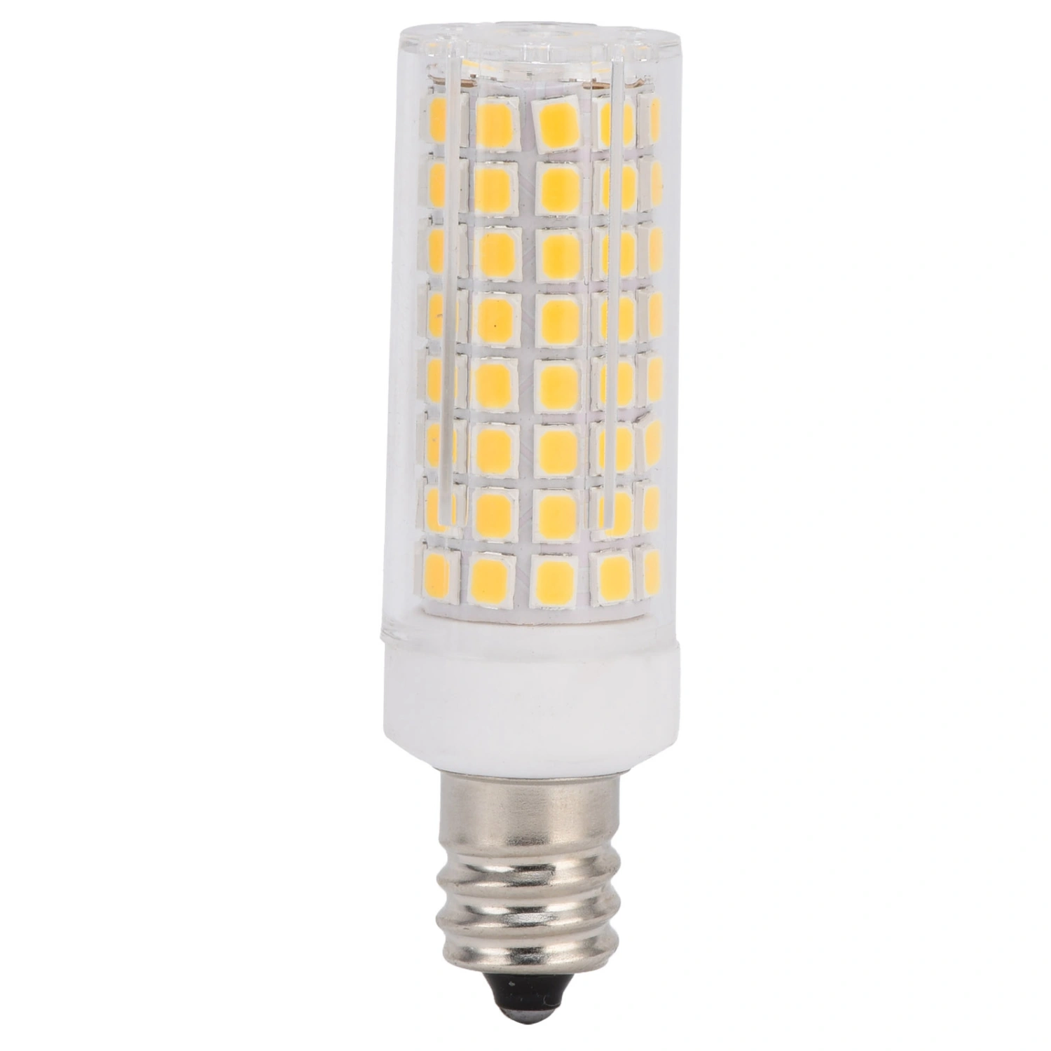E12 102LED Bulb 1000LM Corn Bulb Dimmable Light Source for Table Lamps Chandeliers110V 10W Warm White