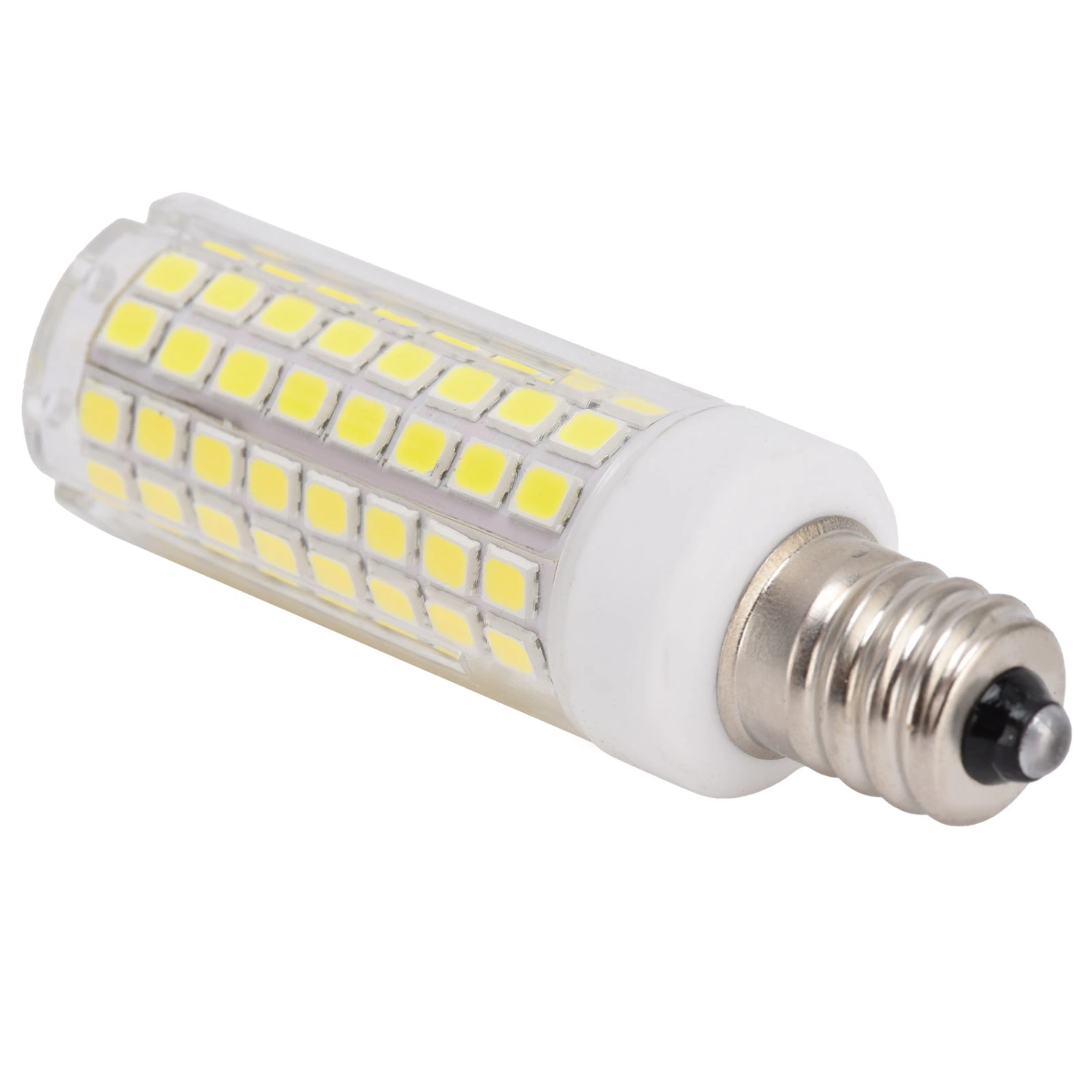 E12 102LED Bulb 1000LM Corn Bulb Dimmable Light Source for Table Lamps Chandeliers220V 12W Cold White