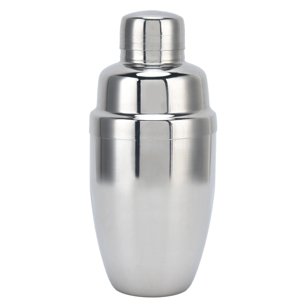 Cocktail Shaker Stainless Steel Threestage Drink Mixer Milk Tea Shaker Cocktail Mixing Tool for Home Bar Party(Silver 750ML)