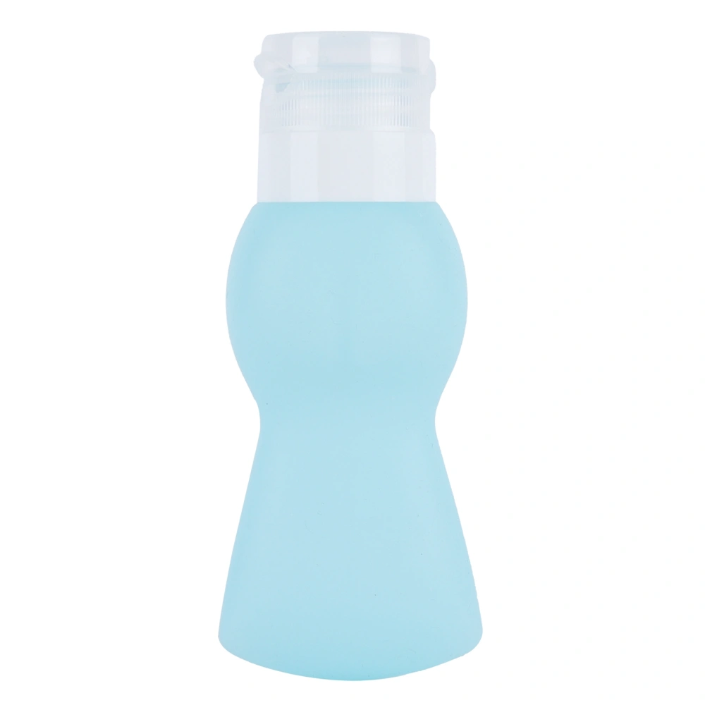 Portable Travel Bottle Leakproof Silicone Storage Bottle Refillable Toiletries Containers for Shampoo Facial CleanserBlue