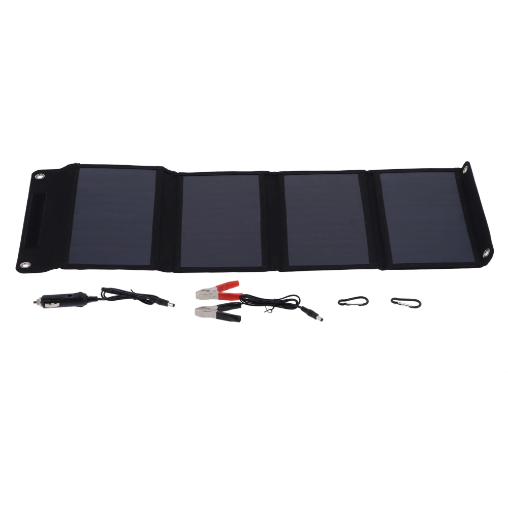 28W Solar Panel Kit Foldable Portable Solar Charger Photovoltaic Panel for Outdoor Camping