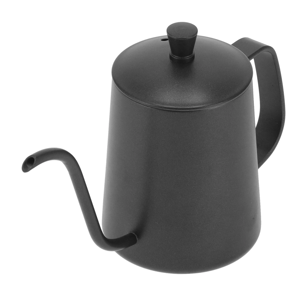 350ml Gooseneck Coffee Kettle 304 Stainless Steel Long Spout Tea Pot for Home Kitchen Office HotelBlack