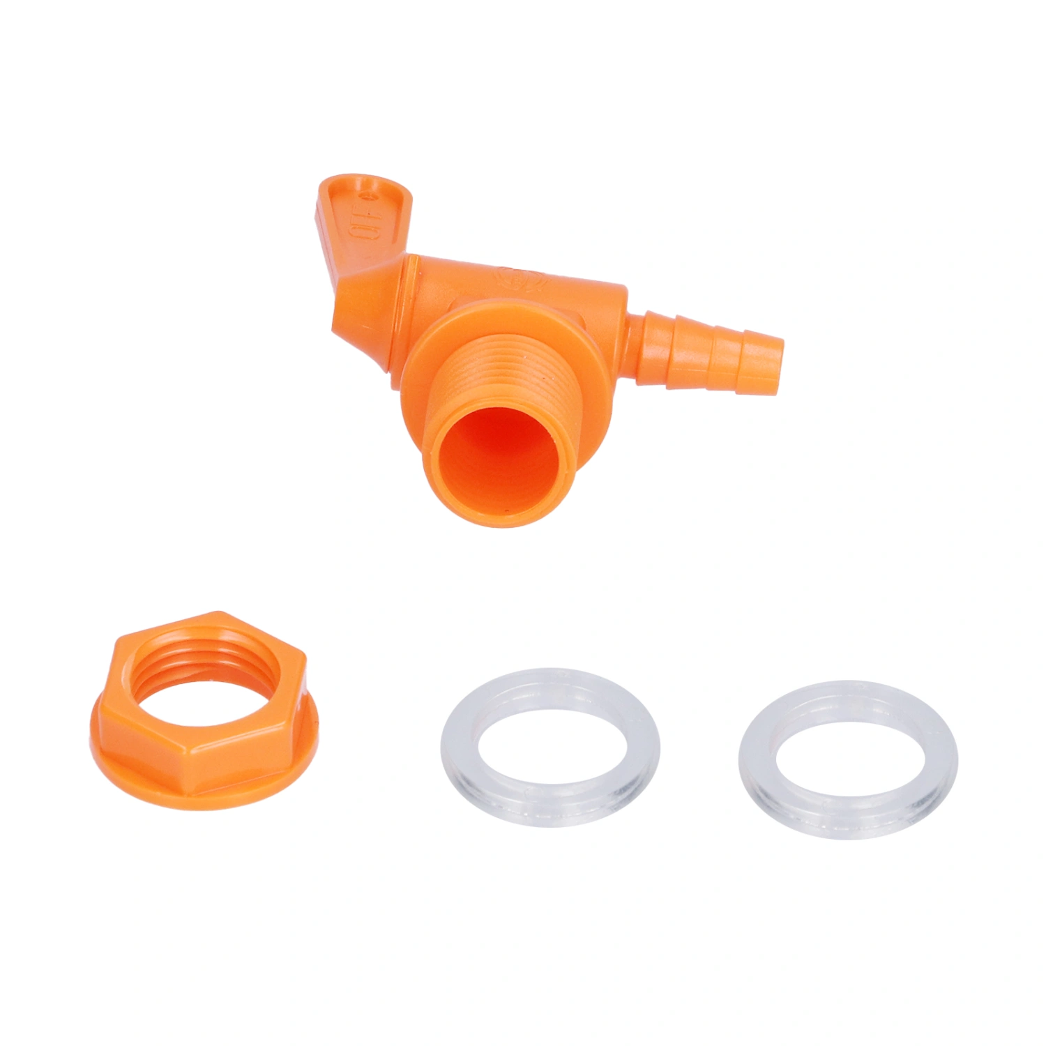 Beer Brewing Keg Spout Tap Homebrew Carbonated Drink Fermentation Bucket Faucet Kit with GasketsOrange