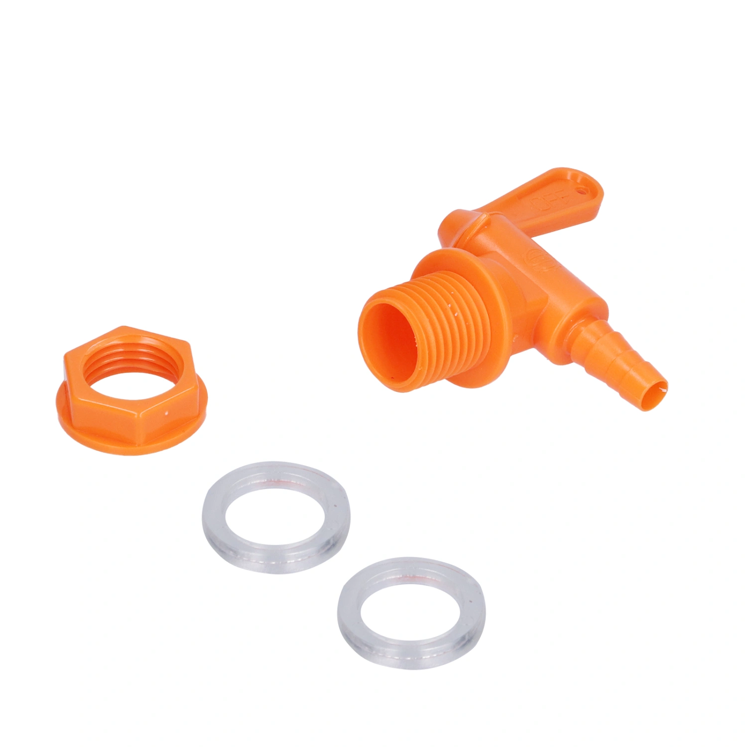 Beer Brewing Keg Spout Tap Homebrew Carbonated Drink Fermentation Bucket Faucet Kit with GasketsOrange
